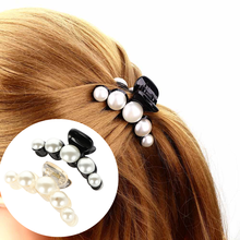 Luxury Pearls Hairpins Hair Ornaments Trendy Hair Clip Shiny Rhinestone Crab Hair Claws For Women Girl Accessories Headwear 2024 - buy cheap