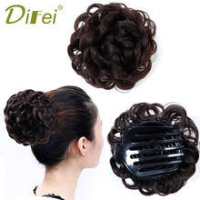DIFEI-Moño en 4 colores para mujer, moño de fibra de alta temperatura, moño, moño, Donut, Clip, extensiones de cabello 2024 - compra barato