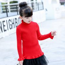 Весенне-осенне-зимняя одежда для маленьких подростков пуловер для девочек, свитер детские вязаные свитера с длинными рукавами Топы, JW4989 2024 - купить недорого