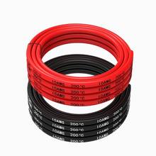10 AWG Silicone Wire Hook Up wire Cables 1.5m Black And 1.5m Red Flexible of Tinned copper wire High temperature resistance 2024 - buy cheap