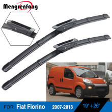 Escobillas de limpiaparabrisas delanteras de coche, brazos de bayoneta de goma suave para Fiat Fiorino 2007, 2008, 2009, 2010, 2011, 2012, 2 uds. 2024 - compra barato