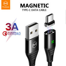 Mcdodo USB Type C 3A Magnetic USB Cable For Samsung Galaxy S10 S9 Plus QC 4.0 Fast Charging For HUAWEI USB C Charger Magnet Wire 2024 - buy cheap