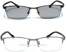 MINCL-gafas de sol fotocromáticas para hombre, lentes de negocios cuadradas de medio Marco, de lectura, 1,0 a 3,0 2024 - compra barato