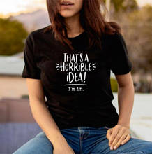 Camiseta feminina com estampa assunta, camiseta de verão para mulheres, manga curta com gola em o, camisa feminina casual e solta, 2020 2024 - compre barato