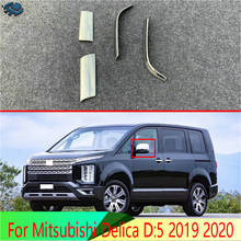 For Mitsubishi Delica D:5 2019 2020 ABS Chrome Side Mirror Rear View Wing Chrome Cover Trim Molding Bezel Car Styling 2024 - buy cheap