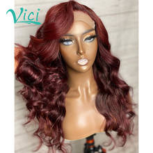 colored body wave lace front wig bleached knots side T part wig Brazilian hair wigs for black women glueless human hair wigs 2024 - buy cheap