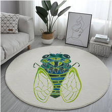 Strange geometric printing large area carpet animal pattern round cushion computer chair for child's living room outdoor floor c 2024 - buy cheap