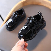 Princess Shoes For Little Girls School Dress Patent Leather Kids Party Wedding Child Shoes Black 2 3 4 5 6 7 8 9 10 11 12 Years 2024 - buy cheap