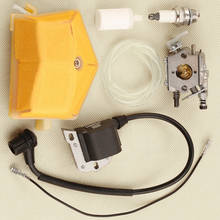 Carburetor Filter Kit Set Accessories For Husqvarna 50 Carburetor kit 51 55 Rancher Ignition Coil Module Spark Plug 2024 - buy cheap