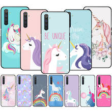 For OPPO A3S A5S A5 A7 A8 A9 A31 A32 A53 2020 A12S A52 A72 A92 A37 A39 A57 A59 Black Soft Silicone TPU Cover Case Unicorn Print 2024 - buy cheap