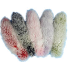Large Real Fox Fur Tail Keychain Pompoms Tassel Bag Pendant Charm Women Key Ring Girls Key Holder Gifts Fluffy 2024 - buy cheap