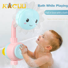 Baby Shower Waterfall Bathtub Toy Cartoon Sunflower Faucet Spray Water Bath Rinse Children Bathroom Bath Toy Children Gift 2024 - buy cheap