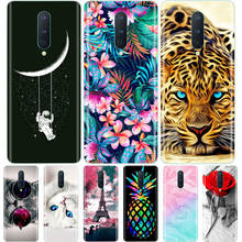 Silicone Phone Case For Oneplus 8 Cover Flower Cartoon Case For OnePlus 8 Pro Coque Case For One plus 8 Pro Full Protective Case 2024 - buy cheap