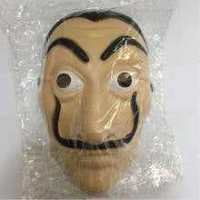 Wholesale Halloween Masquerade Cosplay Funny Accessories Comedy Master La Casa De Papel Dali Mask 2024 - buy cheap