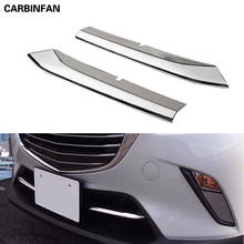 Car accessories Styling For Mazda CX-3 2016 2017 2018 ABS Chrome Front Middle Grill Grille Bottom Decoration Trim Sticker C488 2024 - buy cheap