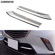 Accesorios de coche para Mazda CX-3, rejilla frontal cromada, decoración inferior, pegatina embellecedora, 2016, 2017, 2018, ABS, C488 2024 - compra barato