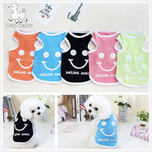 Dog Clothes for Small Dogs Cute Printed summer Pets tshirt Puppy Dog Clothes Pet Cat Vest Cotton T Shirt Pug Apparel Costumes 2024 - buy cheap