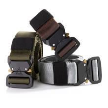 Quick Release Nylon Cobra Buckle Police Belt Training Outdoor Tactical Belt Men Body Army Belt Military for Men Alloy Automatic 2024 - buy cheap
