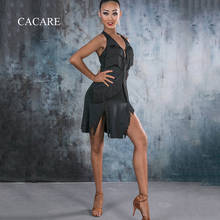 CACARE Fringed Dress BIG SALE Latin Dance Dress Women Latina Salsa Latin Dance Competition Dresses D0685 Tassel Hem 2 Choices 2024 - buy cheap