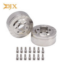 Djx-pesos do rotor de freio em aço inoxidável para 1.9, 2 peças, trx4, trx6, axial, scx10, 90046 2 polegadas 2024 - compre barato