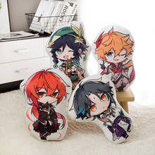 45cm Genshin Impact Pillow Plush Soft Game Character Ganyu Hutao Diluc Sofa Chair Cushion Shenli Pillow Christmas Birthday Gifts 2024 - buy cheap