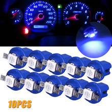 10Pcs LED Light Car Gauge Speed Dash Bulb Dashboard instrument Light Wedge Interior Lamp B8.5D 509T B8.5 5050 Led 1 SMD T5 Lamp 2024 - купить недорого