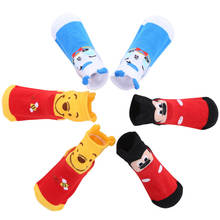 Disney Children's Socks Cotton Cartoon Mickey PoohBear Baby Girl Socks Summer Soft Cute Boys Floor Socks 3 Pairs/lot 0-2 Years 2024 - buy cheap