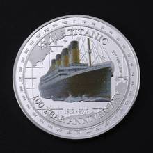 1912 Титаник серебряная монета 100 лет годовщина память жертв Rms памятная годовщина Титаника сбор подарок 2024 - купить недорого