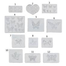 Cute Butterfly Silicone Resin Molds Earring Necklace Pendant Jewelry Tools 2024 - buy cheap
