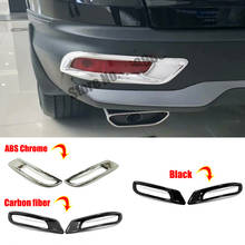 ABS Chrome For Honda CRV CR-V 2020 2021 Car Accessories Detector Cover Trim Back Tail Rear Fog Light Lamp Frame Parts 2pcs 2024 - buy cheap
