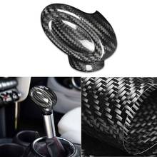 Car Gear Shift Knob Cover StickerTrim For BMW Mini Cooper F series F54 F55 F56 F57 F60 Carbon Fiber Black 2024 - buy cheap