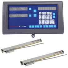 Easson ES-8A 2 axis digital readout DRO Metal Cover Display+ and 2pcs GS10 0.005mm Optical Ruler Linear Scales For Lathe Mill 2024 - buy cheap