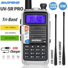 2020 Baofeng UV-5R Pro Walkie Talkie Tri-Band Two Way Radio 8W High Power Portable CB Ham Radio HF FM Transceiver Upgrade UV 5R 2024 - buy cheap