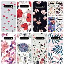 Capa de silicone macio para samsung galaxy, capa compatível com os modelos s21, s20, uitra, s10 lite, s9 plus fe, s8, s7edge, cactos, folhas e plantas 2024 - compre barato