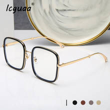 Vintage Square Metal Cat Eye Anti-blue Glasses Optical Frames Fashion Female Plastic Sunglasses Men Women Color Lens 2024 - buy cheap