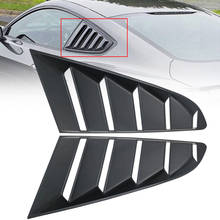 Lado preto abs defletor ventilação janela colher grelha capa guarnição adesivos estilo do carro acessórios apto para ford mustang 2015-2018 2024 - compre barato