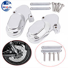 Kit de tampa de parafuso e porca traseira para motocicleta, 2 peças, cromado, para harley sportster 1200 xl1200 iron 883 48 72 2005-2017 2016 2015 2014 2024 - compre barato