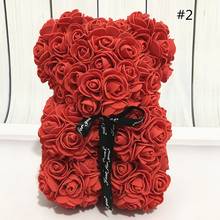 Подарок на день Святого Валентина, роза, медведь, роза, цветок, искусственное украшение, день рождения вечерние ринка, свадьба, Декор, подарок для девушки 2024 - купить недорого