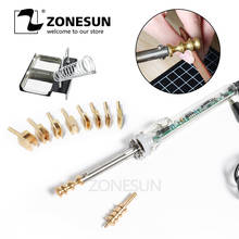 ZONESUN-Bordes de cuero de 1-8mm para soldar, herramienta de bricolaje para sellado, soldador de latón, herramienta de marcado de bordes para peletería en relieve, 10 Uds. 2024 - compra barato