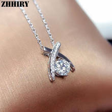 ZHHIRY настоящий Муассанит ожерелье кулон 925 стерлингового серебра маленький ангел Форма Подвески 1ct 6,5 мм D ВВС, драгоценный камень, хорошее ювелирное изделие 2024 - купить недорого