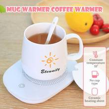 Electric Warmer Heater Pad 220V Safe Electric Powered Heating Cup Warmer Mat Coffee Tea Milk Mug Heated Office Kitchen House Use 2024 - buy cheap