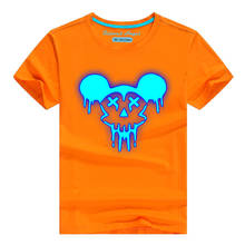 Luminous 3D Print T Shirt Kids Clothes Glow In Dark Tees Girls Summer Short Sleeve Tee Tops Boys T-shirt Baby Costume 2024 - buy cheap