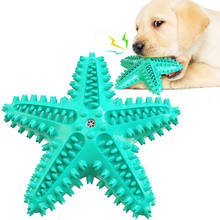 Dog Starfish Toy Pet Molar Tooth Cleaner Brushing Stick Squeak Dog Toothbrush Toy Doggy Dental Care Toothbrush Cleaning Supplies 2024 - buy cheap