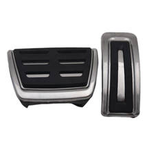 2 Pieces Car Brake Pedal Stainless Steel Automatic Accelerator Pedals Pads Cover for VW Golf 4 Jetta MK4 2024 - buy cheap