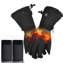 5V Touch Screen Motorcycle Electric Heated Gloves Warm Heating Gloves With 3000mAh Power Bank For Cycling Skiing Thickening 2024 - buy cheap