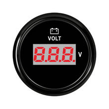 52 mm Car Voltmeter 12 V 24V fit Car Boat Truck Motorcycle Marine Voltage Volt Indicator with Backlight Digital Volt Gauge Meter 2024 - buy cheap
