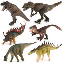 Figura de decoração do dinossauro, modelo de coleção de brinquedos educativos, simulação de dinossauro negra, tiranossauro rex, ceratosauro 2024 - compre barato