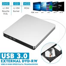 Leitor magro do leitor do queimador da movimentação da grão do carbono para a movimentação ótica do portátil do computador portátil 2mb externo usb3.0 dvd/cd rw cd writer 2024 - compre barato