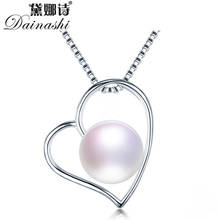 Dainashi Fashion 925 Sterling Silver Heart Pendant Jewelry Hot Sale 100% Genuine Natural Freshwater Pearl Pendant for Women 2024 - buy cheap