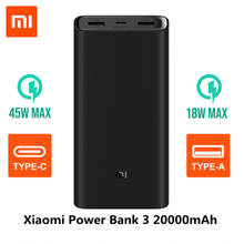 Original Xiaomi Power Bank 3 20000mAh Mi Powerbank USB-C 45W Portable Charger Dual USB Powerbank for Laptop Smartphone PLM07ZM 2024 - buy cheap